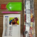 نقاشی الماسی طرح "زن و طوطی" (اقتصادی)